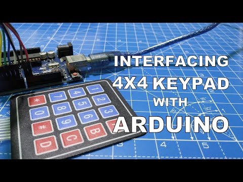 Arduino 4x4 Matrix Keypad Tutorial | Keypad library for Arduino