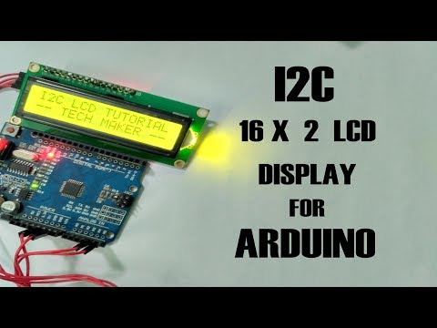 How to connect I2C 16X2 LCD Display for Arduino