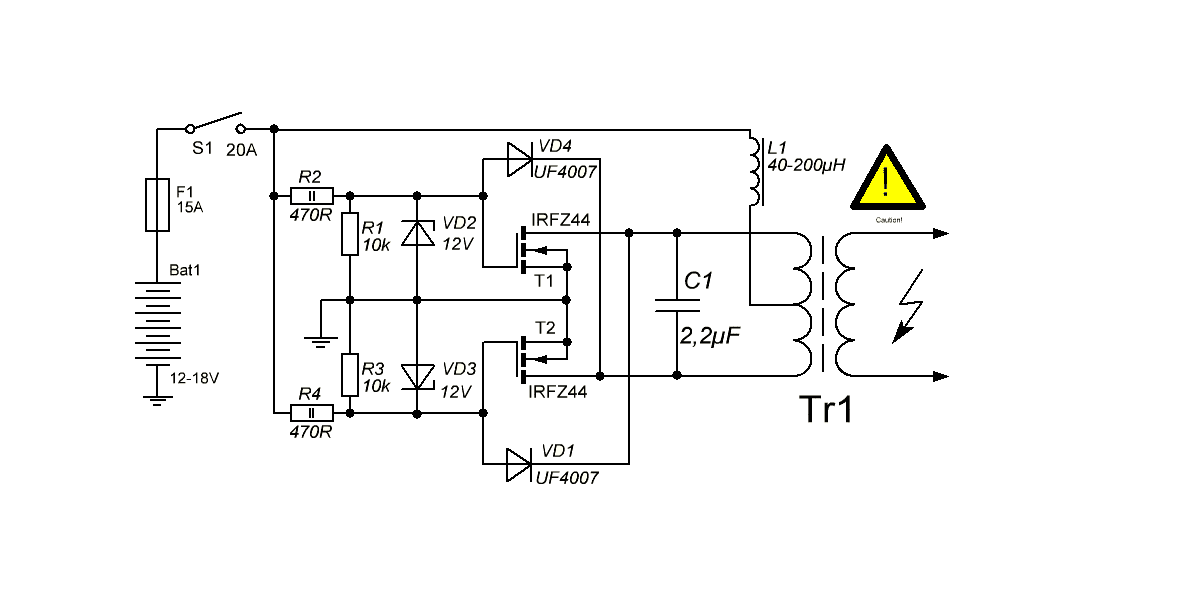 induction heater circuit