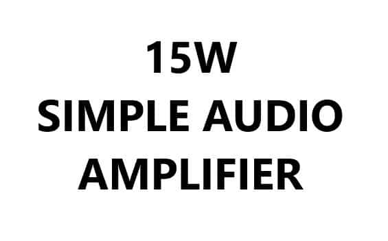 SIMPLE AUDIO AMPLIFIER