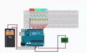 VU Meter Circuit using Arduino
