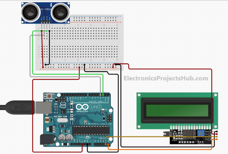 Distance Measurement using Arduino Ultrasonic Sensor - Electronics ...