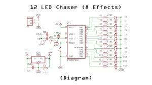 LED Chaser Circuit Diagram