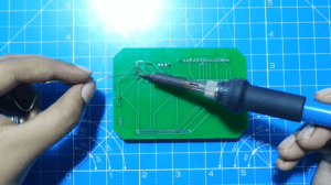 soldering header pins