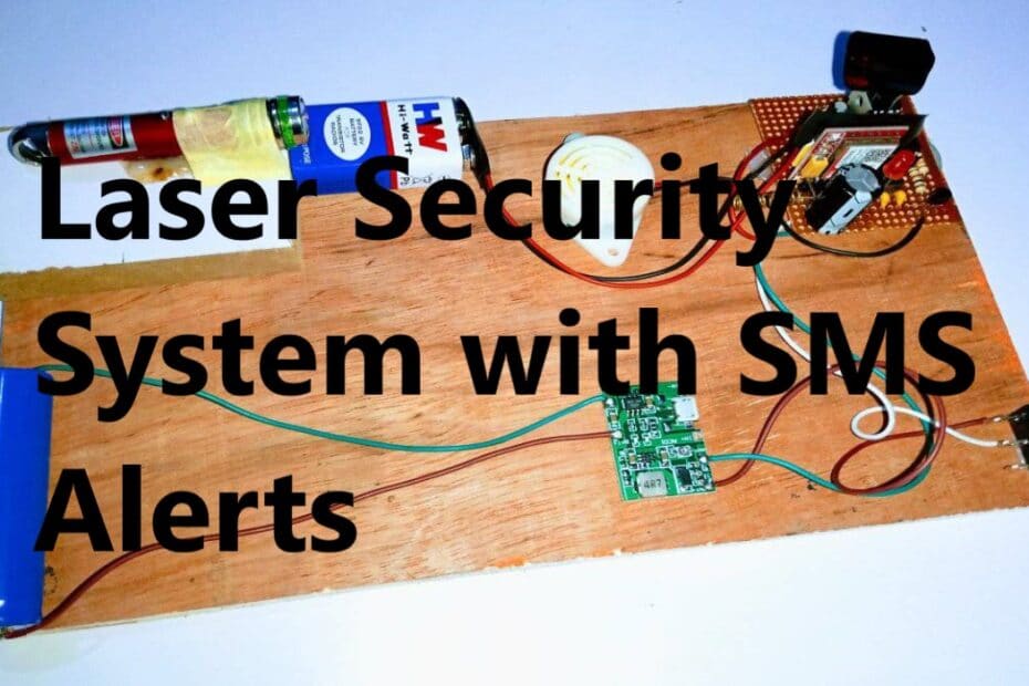 SIM800L SMS Based Laser Security System